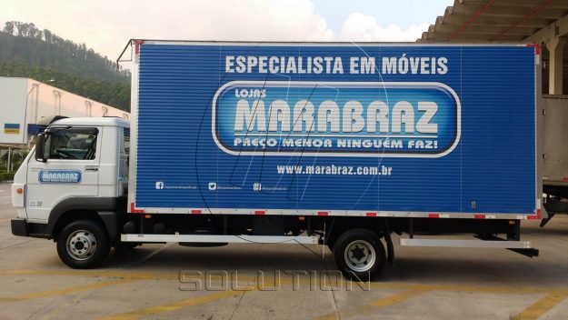 Empresa de Comunicação Visual MSolution - caminhão marabraz