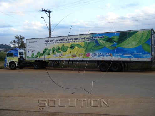 Empresa de Comunicação Visual MSolution - carreta kimberly clark